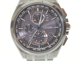 シチズン CITIZEN アテッサ ATTESA エコドライブ 電波時計 電波ソーラー 腕時計  メンズ腕時計ブラック 103T-25