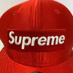 【中古】シュプリーム SUPREME ダズル ボックスロゴ ニューエラ Dazzle Box Logo New Era 16SS 7 5/8 帽子 メンズ帽子 キャップ レッド 201goods-661