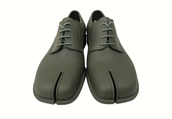 メゾンマルジェラ Maison Margiela TABI RAIN SHOES 足袋 レイン シューズ レースアップ リサイクルラバー 緑 S57WQ0168 メンズ靴 レインシューズ・長靴 カーキ 42 104-shoes628