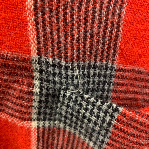 【曜日割引対象外】 ヴィンテージ vintage 50's 50s 50年代 MYLAN オープンカラーボックスシャツ 長袖シャツ レッド 201MT-3571 VB