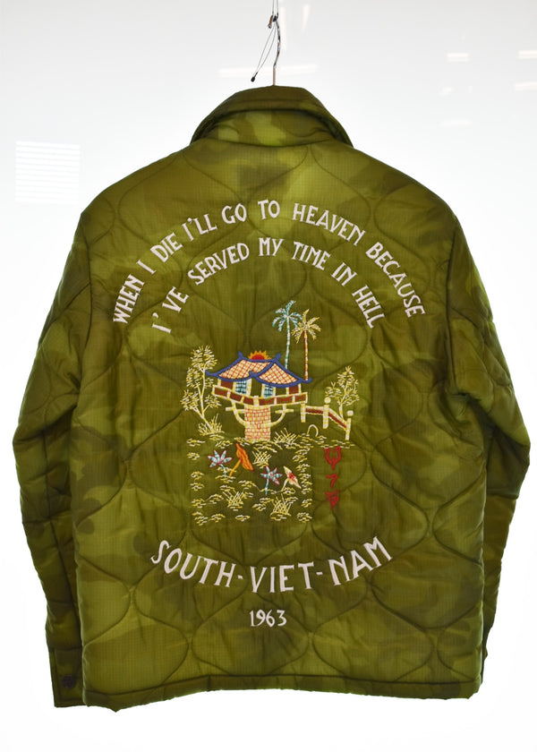 テーラートウヨウ TAILOR 東洋 キルティングジャケット ベトジャン TT12333 ジャケット グリーン Sサイズ 103MT-3297