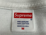 シュプリーム SUPREME BOX LOGO L/S TEE ロングスリーブ Tシャツ カットソー 長袖 ボックスロゴ WHITE 白 ロンT プリント ホワイト Mサイズ 104MT-331