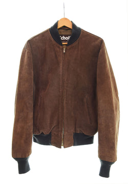 ショット SCHOTT USA製 シングルライダースジャケット 茶タグ レザージャケット 茶 42 ジャケット ブラウン 103MT-2187