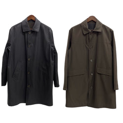 【曜日割引対象外】 ブルックスブラザーズ Brooks Brothers リバーシブル ステンカラーコート イタリア製 コート ブラウン Sサイズ 201MT-4325 VB