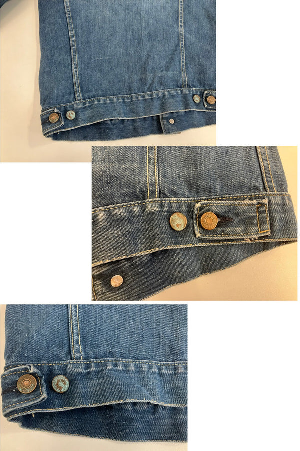 リーバイス Levi's 60’s～70's 60年代 70年代 70505 BIGE ビッグE 不均等V トラッカージャケット デニムジャケット Gジャン 4th vintage ヴィンテージ - ジャケット ブルー 101MT-4123