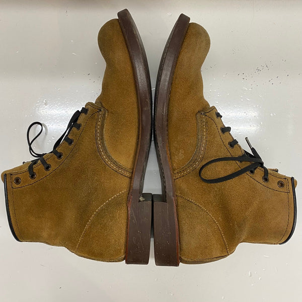 【曜日割引対象外】 レッドウィング RED WING USA製 ブラックスミス 8 1/2 D スエード 9162 メンズ靴 ブーツ ワーク ブラウン 26.5cmサイズ 201-shoes1470 VB