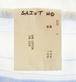 セントマイケル SAINT MICHAEL 22ss STRIPE PJ SHIRT ストライプ パジャマ シャツ SM-S22-0000-047 長袖シャツ ブルー Lサイズ 103MT-3234