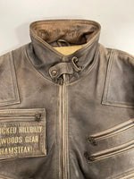 イエローコーン YeLLOW CORN レザージャケット ライダースジャケット シングルライダース バイカー バイク ツーリング 灰色 ジャケット グレー Lサイズ 101MT-5281