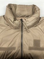 タイオン TAION GLOSTER別注 MILITALY LEVEL7 JACKET ミリタリー レベル ジャケット ダブルジップ ダウン アウター 薄茶 ジャケット 無地 ベージュ Lサイズ 104MT-1863