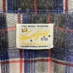 【曜日割引対象外】 ヴィンテージ vintage 60's Weareis gold チェックシャツ 長袖シャツ ブルー Mサイズ 201MT-4269 VB