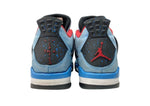 ナイキ NIKE 18年製 × Travis Scott トラヴィス スコット AIR JORDAN 4 RETRO UNIVERSITY BLUE エア ジョーダン レトロ UNC AJ4 シューズ 青 308497-406 メンズ靴 スニーカー ブルー 29cm 104S-1034