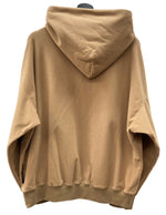 ハニーフィッツ HONEY FITZ POLARTECシリーズ FLEECE フリース プルオーバー パーカー フーディー ロゴ 刺繍 日本製 BEIGE BROWN ブラウン 茶色 パーカ ワンポイント ベージュ Lサイズ 104MT-1881