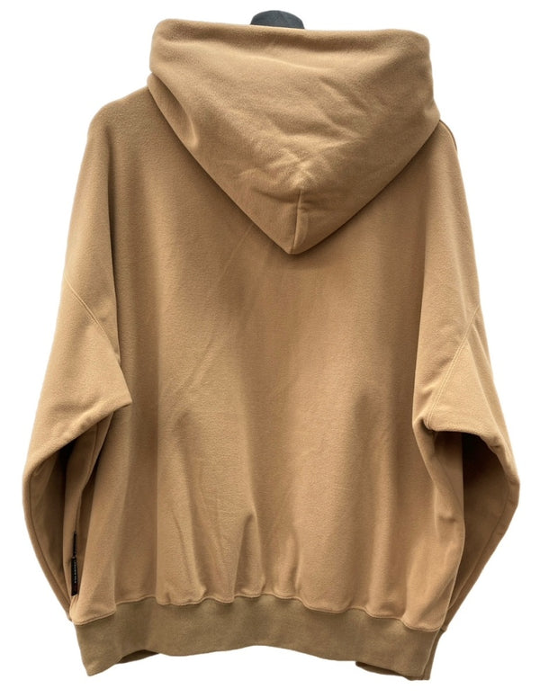 ハニーフィッツ HONEY FITZ POLARTECシリーズ FLEECE フリース プルオーバー パーカー フーディー ロゴ 刺繍 日本製 BEIGE BROWN ブラウン 茶色 パーカ ワンポイント ベージュ Lサイズ 104MT-1881