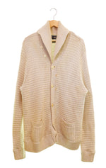 ダブルアールエル RRL 00s ショールカラーガウン コットンリネン 00's 一つ星 カーディガン ベージュ 3Lサイズ 103MT-3548