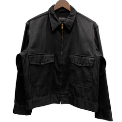 【曜日割引対象外】 ヴィンテージ vintage 50's 60's Gordon Whipcord Work Jacket ジャケット ブラック 42サイズ 201MT-4723 VB