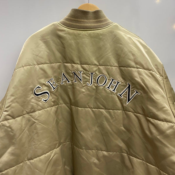 ショーンジョン SEAN JOHN リバーシブル スタジャン ナイロン ジャケット ベージュ XXLサイズ 201MT-4575