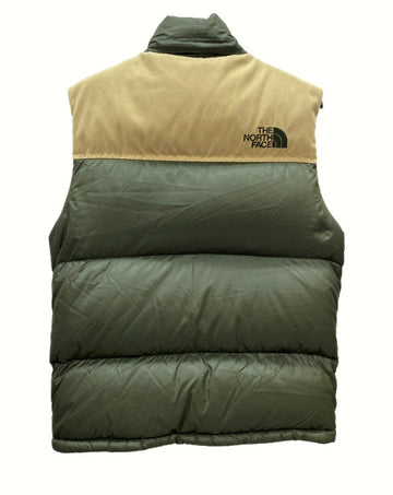 ザノースフェイス THE NORTH FACE NUPTSE DOWN VEST ヌプシ ダウン ベスト 700LTD アウター アウトドア 韓国タグ 茶色 緑 NF201B50 ベスト ロゴ カーキ Sサイズ 104MT-885