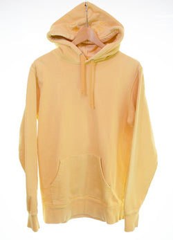 シュプリーム SUPREME 17SS Overdyed Hooded Sweatshirt オーバーダイ スウェットプルオーバーパーカー  パーカ イエロー Mサイズ 103MT-3338