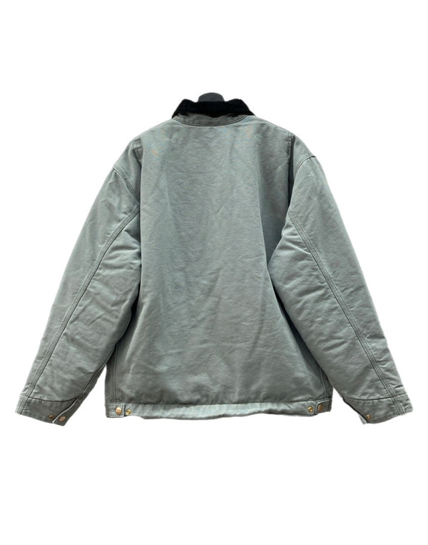 カーハート Carhartt WIP OG DETROIT JACKET デトロイト ジャケット キルティング ダック ジップアップ ワーク アウター スモークグリーン 緑 ジャケット ロゴ グリーン XLサイズ 104MT-1960