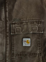 カーハート Carhartt FRライン フレームレジスタント トラディショナルコート ダックワークジャケット 茶 ボロ C26 DKB 2XL ジャケット ブラウン 3Lサイズ 101MT-4679