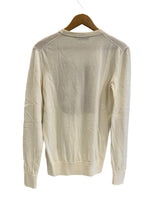 メゾンキツネ MAISON KITSUNE フォックスヘッド メリノウール クルーネック FOX HEAD CREW KNIT IU00527KT1058 XS セーター ホワイト SSサイズ 101MT-5265