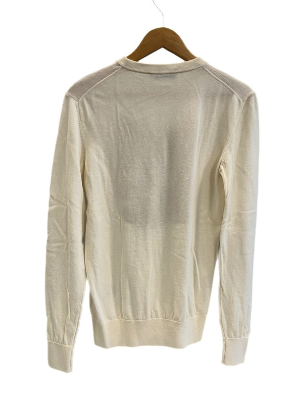 メゾンキツネ MAISON KITSUNE フォックスヘッド メリノウール クルーネック FOX HEAD CREW KNIT IU00527KT1058 XS セーター ホワイト SSサイズ 101MT-5265