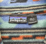 パタゴニア PATAGONIA 90s USA製 ハーフジップ 総柄  フリース ジャケット ネイティブ柄 ジャケット Lサイズ 103MT-1684