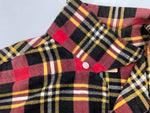 ヴィンテージ vintage 60s 60年代 TOWNCRAFT タウンクラフト オープンカラーシャツ 開襟 プリントネル プリネル  長袖シャツ チェック マルチカラー Lサイズ 104MT-1754