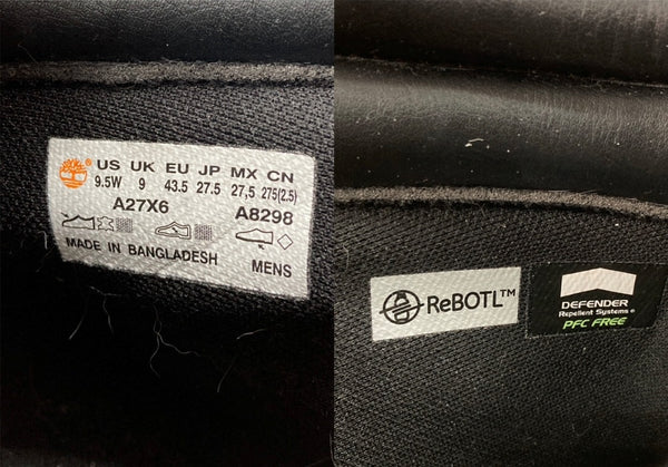 ティンバーランド Timberland 6 IN BASIC BOOTS ベーシック ブーツ レースアップ ワーク ヌバック シューズ 黒 A27X6 メンズ靴 ブーツ ワーク ブラック 27.5cm 104S-898