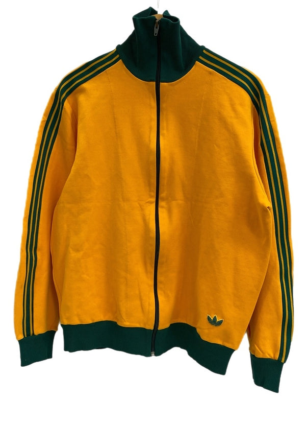 アディダス adidas ヴィンテージ Vintage トラックジャケット デサント 西ドイツ製 黄✕緑 サイズ6 ジャージ イエロー 101MT-3640