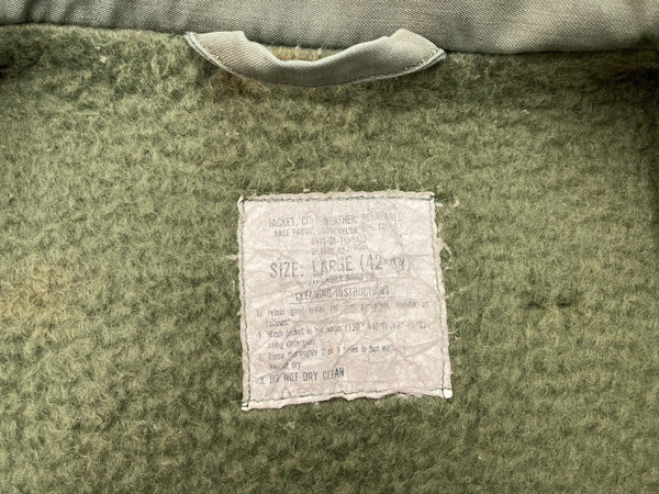 ミリタリー Military 80s 80年代 A-2 デッキジャケット US NAVY アメリカ軍 ステンシル フェード カーキ 緑 ジャケット グリーン Lサイズ 104MT-1987