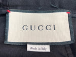 グッチ GUCCI 20SS サイドライン バックロゴ 刺繍 コットン イージー パンツ ボトムスその他 無地 ブラック サイズ 48 104MB-51