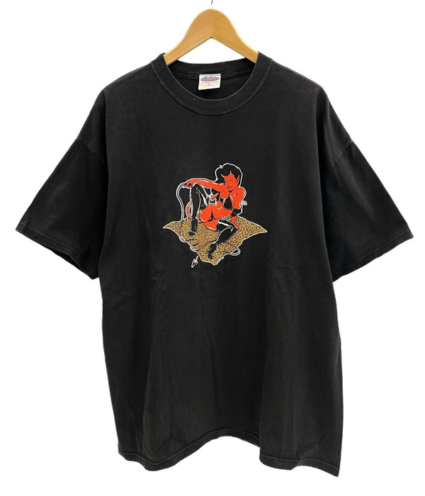 ヴィンテージ vintage 90s 1998 Vintage ヴィンテージ POSTER POP ポスターポップ COOP デビル 黒 US古着 XL Tシャツ ブラック LLサイズ 101MT-4678