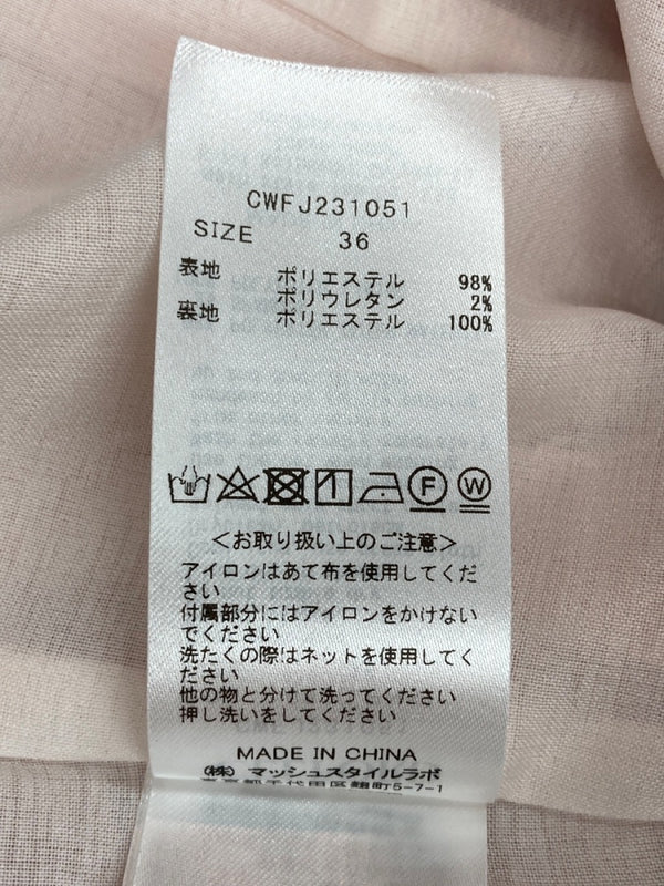 セルフォード CELFORD 袖スリット リネンライクジャケット ダブル テーラード ゴールドボタン フォーマル オフィスカジュアル PINK CWFJ231051 ジャケット 無地 ピンク SIZE36 104LT-129