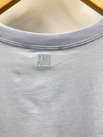 アミアレクサンドルマテュッシ AMI Alexandre Mattiussi フロント ハート 刺繍ロゴ 半袖 Tシャツ ライトブルー 水色  UTS004 726 XL Tシャツ 刺繍 ブルー LLサイズ 101MT-2177