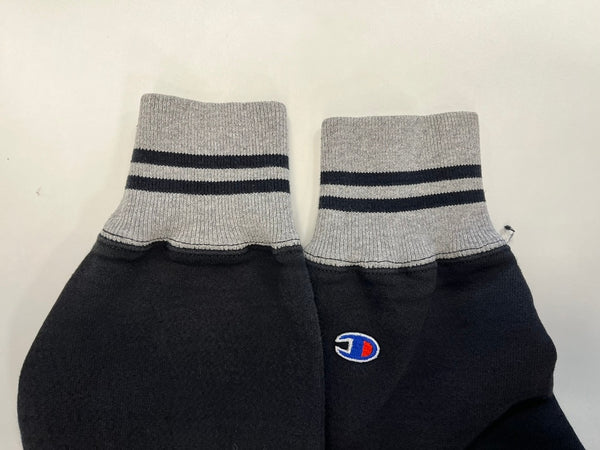 チャンピオン Champion 90s～ ヴィンテージ vintage 刺繍タグ リバースウィーブ REVERSE WEAVE US古着 スクリプトロゴ リブライン 黒  スウェット ブラック Lサイズ 101MT-4156