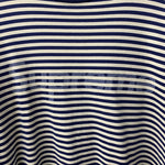 シュプリーム SUPREME 15aw Supreme Striped Logo L/S Top ロンT ネイビー Mサイズ 201MT-4329