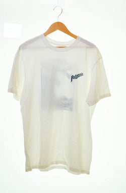 パタゴニア PATAGONIA 葛飾北斎 ロゴ プリント USA製 半袖Tシャツ 白 Tシャツ ホワイト Lサイズ 103MT-667