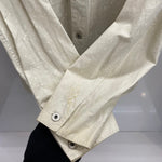 【曜日割引対象外】 ダブルアールエル RRL WHITE HBT PAINT COVERALL ヘリンボーン ジャケット ホワイト Lサイズ 201MT-4321 VB