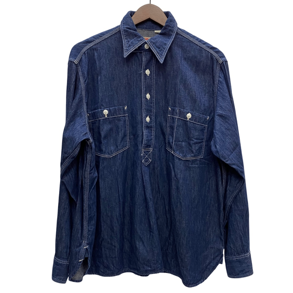 【曜日割引対象外】 カーハート Carhartt ハートタグ 復刻 デニム 610 長袖シャツ ブルー Mサイズ 201MT-4122 VB