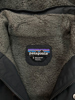 パタゴニア Patagonia 12AW ISTHMUS PARKA イスマス パーカ 裏ボア ダブルジップ フーディ アウトドア アウター 黒 27020FA12 ジャケット ロゴ ブラック Sサイズ 104MT-2156