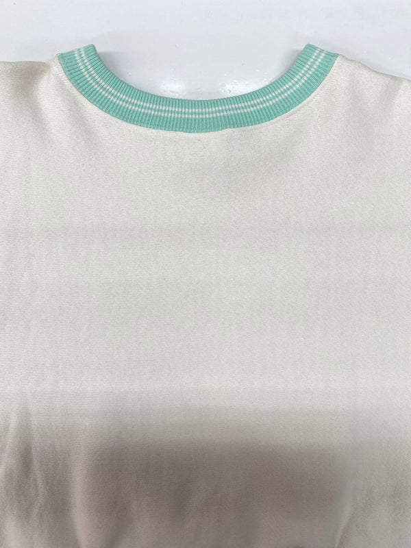 チャンピオン Champion REVERSE WEAVE リバースウィーブ 90s 90年代 USA製 刺繍タグ ヴィンテージ リブライン カレッジ スウェット プリント ホワイト Mサイズ 104MT-2276