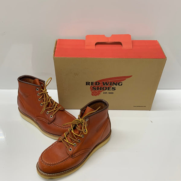 【曜日割引対象外】 レッドウィング RED WING 6-inch Classic Moc USA製 8875 メンズ靴 ブーツ その他 ブラウン 23.5cmサイズ 201-shoes1123 VB