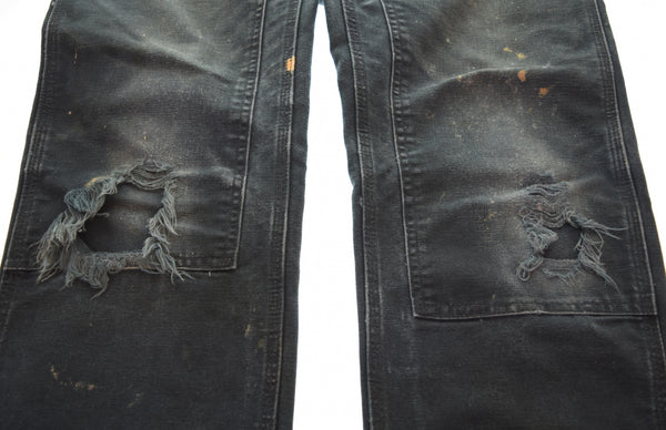 カーハート Carhartt  90’s Mexico製 ダブルニー ダック ペインター パンツ ブラック フェード 雰囲気系 BORO ボロ 90年代 90s  ボトムスその他 ブラック 32×30 103MB-644
