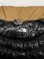 ザノースフェイス THE NORTH FACE THUNDER JACKET サンダー ジャケット PERTEX ジップアップ アウトドア ダウン アウター インナー 茶 ジャケット ロゴ ブラウン Mサイズ 104LT-236