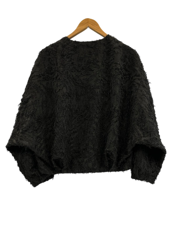 アトリエヌメロサンク Atelier N°5 Atelier N5 ノーカラーフェザージャケット 黒　 LDZ10A2107A0006 ジャケット ブラック フリーサイズ 101LT-237