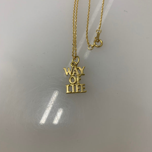 【曜日割引対象外】 【中古】ラッツ Rats NECKLACE WAY OF LIFE 18K メンズジュエリー・アクセサリー ネックレス・ペンダント ゴールド 201goods-774