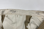 ミリタリー Military 50's U.S.ARMY CHINO CLOTH TROUSERS アメリカ軍 米軍 M-45 ダブルステッチ 尿素ボタン 無地 チノパン ベージュ 31×33 104MB-91