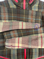 コムデギャルソン COMME des GARCONS SHIRT チェックデザインブルゾン ウールジャケット W13150 ジャケット ブラウン Mサイズ 101MT-4969