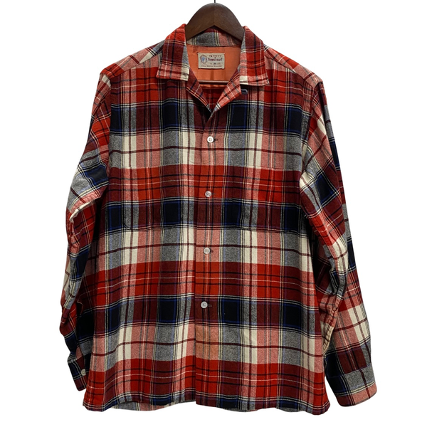 【曜日割引対象外】 ヴィンテージ vintage 60's Penneys Towncraft タウンクラフト Wool Shirt 長袖シャツ レッド Mサイズ 201MT-4368 VB